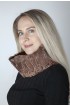 Brown persianer karakul lamb fur neck warmer 